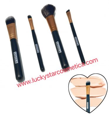KIT 4 PINCEL MAQUILLAJE  DORADA