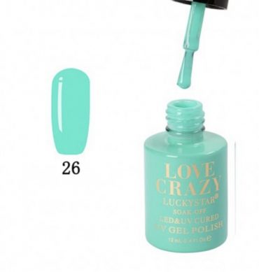 ESMALTE DE GEL SEMIPERMANENTE LOVE CRAZY NUMERO 026