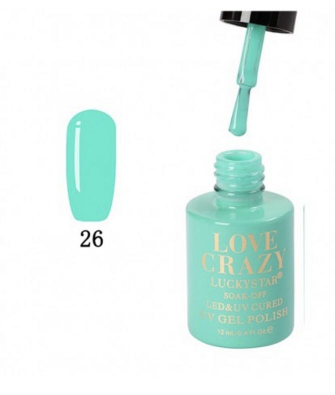 ESMALTE DE GEL SEMIPERMANENTE LOVE CRAZY NUMERO 026