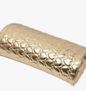 REPOSABRAZOS SUAVE PARA MANICURA,SOPORTE DE ALMOHADA PARA BRAZO COLOR ORO