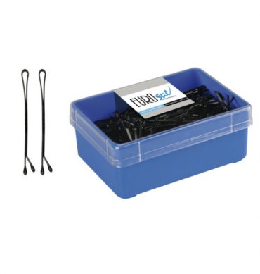 EUROSTIL CAJA 300 CLIPS BOLA NEGRO EUROSTIL 50 MM REF:01604/50