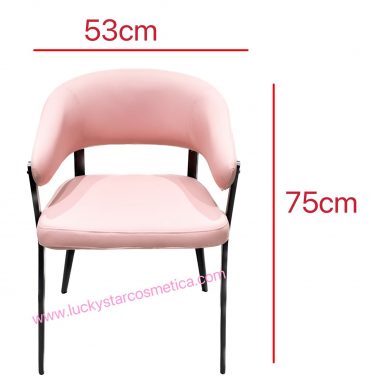 SILLA CON ESPALDA CON PATA COLOR ROSA