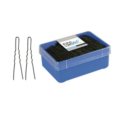 EUROSTIL CAJA 400 HORQ.INVISIBLES NEGRA EUROSTIL 55 MM REF:01616/50