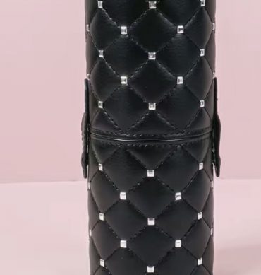 ORGANIZADOR PARA BROCHAS DE PIEL COLOR NEGRO