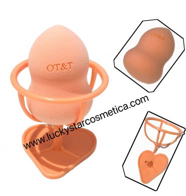 ESPONJA CON SOPORTE COLOR NARANJA
