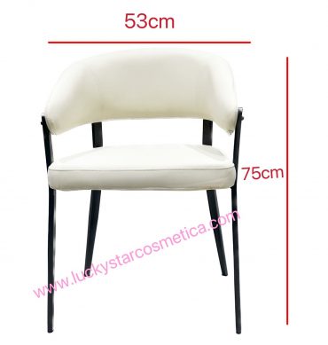 SILLA CON ESPALDA CON PATA COLOR BLANCO