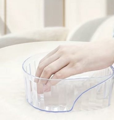 MOJADEDO PARA UNAS DE PLASTICO COLOR TRANSPARENTE