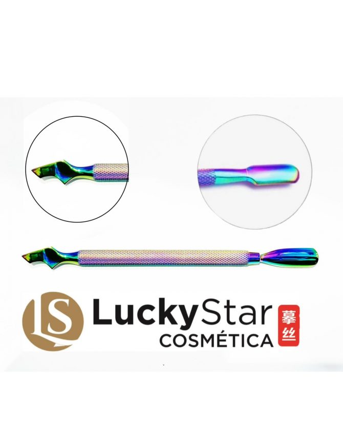 EMPUJADOR DE UÑAS COLORES ACERO INOXIDABLE DE ALTA RESISTENCIA PROFESIONAL LUCKYSTAR