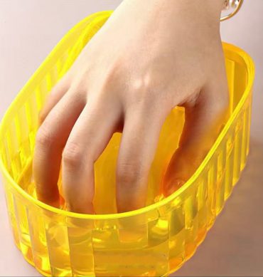 MOJADEDO PARA UNAS DE PLASTICO COLOR AMALILLO
