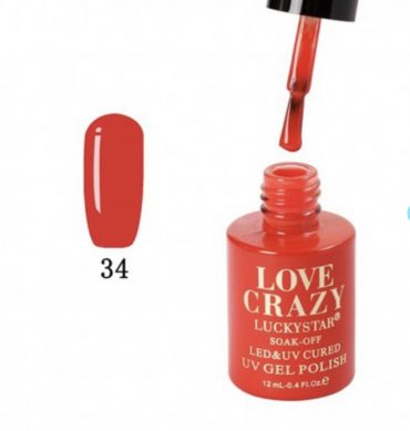 ESMALTE DE GEL SEMIPERMANENTE LOVE CRAZY NUMERO 034