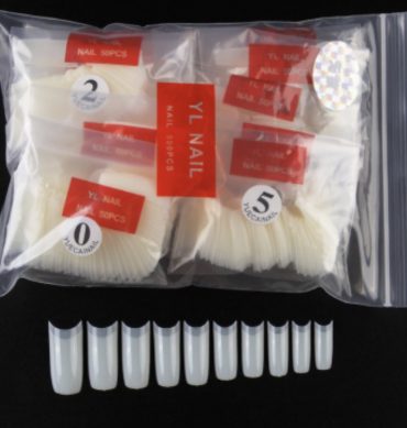 TIPS DE UÑA BOLSAS DE 500 UNIDADES NATURAL
