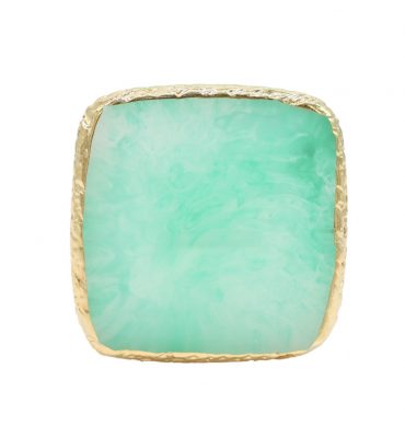PALETA CUADRADA PARA MEZCLA COLORES DE ESMALTE COLOR VERDE