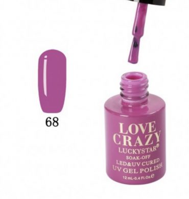 ESMALTE DE GEL SEMIPERMANENTE LOVE CRAZY NUMERO 068