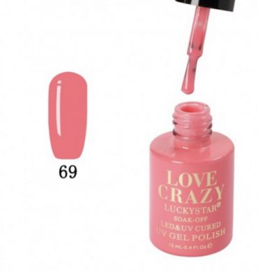 ESMALTE DE GEL SEMIPERMANENTE LOVE CRAZY NUMERO 069
