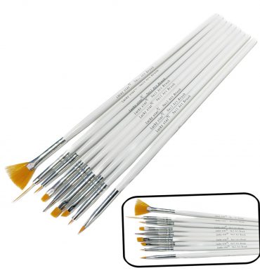 PINCEL DECORADA 9PCS BLANCO