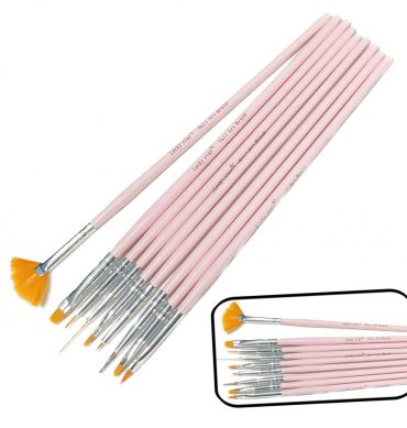 PINCEL DECORADA 9PCS ROSA