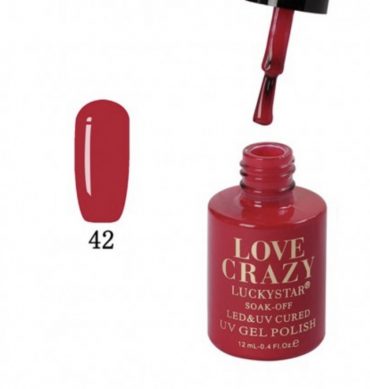 ESMALTE DE GEL SEMIPERMANENTE LOVE CRAZY NUMERO 042