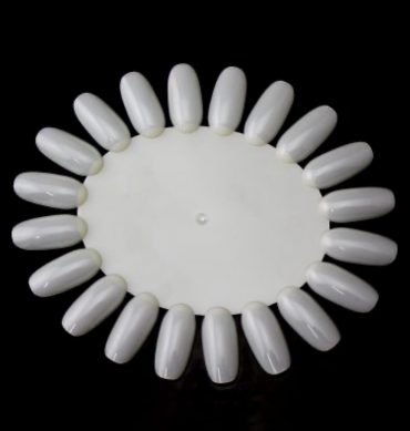 MUESTRARIO DE UÑA COLOR BLANCO 2 PCS